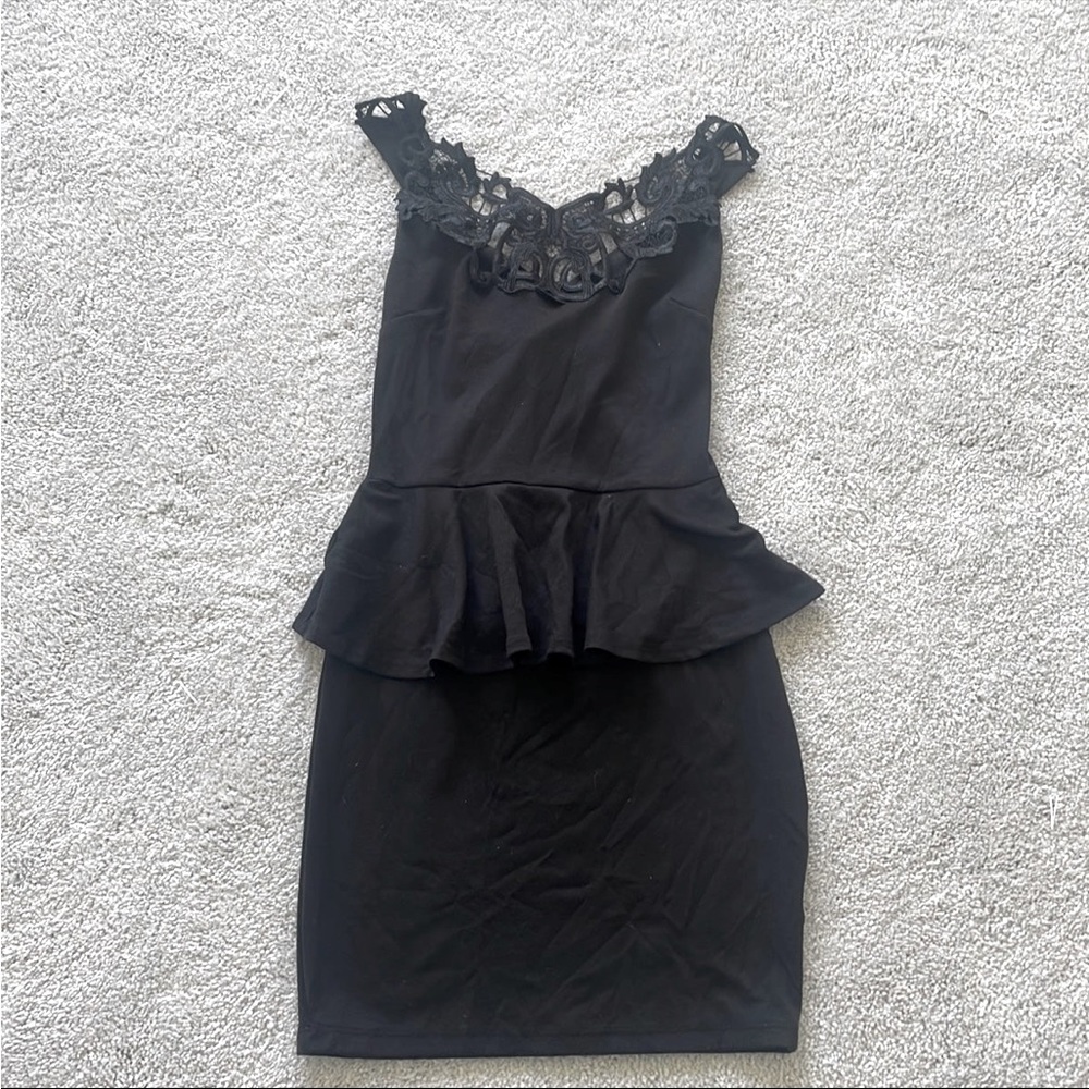 Lace top dress